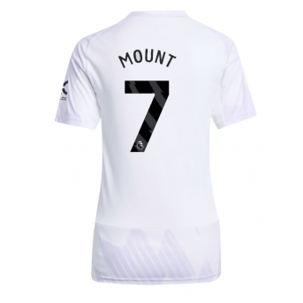 Manchester United Mason Mount #7 Maglia Gara Trasferta Repliche 2025-26 Donna Maniche Corte